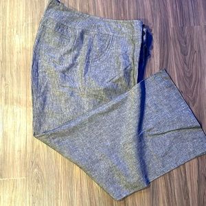 Gently used wide leg linen trousers
